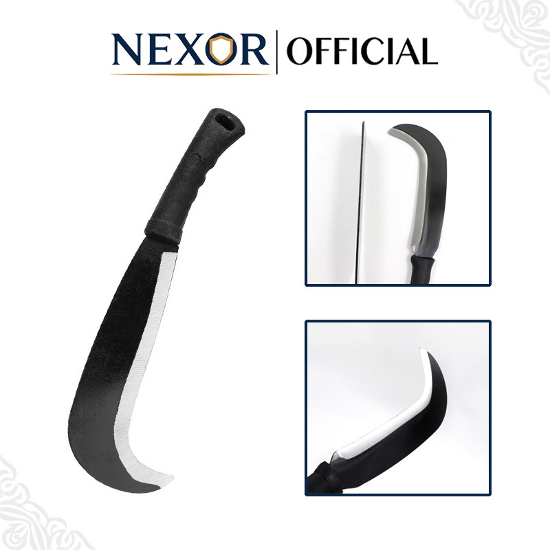 NEXOR Alat Berkebun Sabit Aret Bahan Baja Selendang Cocok Untuk Rumput Ranting Baja Mangan Tinggi