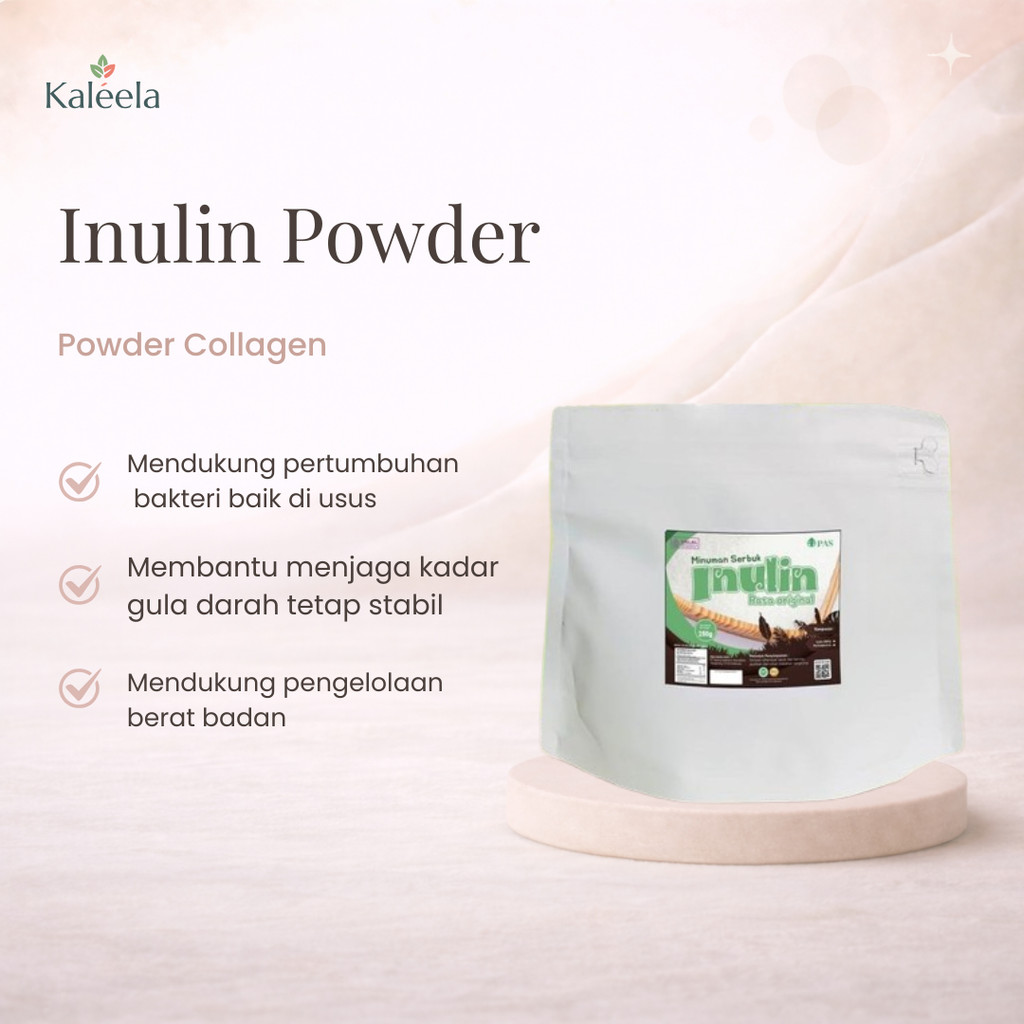 Jual Inulin Powder Bubuk Serat Pangan Fiber 200gr 250gr 500gr 1kg ...