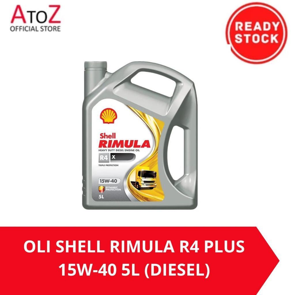 Jual OLI SHELL RIMULA R4 PLUS 15W-40 5L (DIESEL) | Shopee Indonesia