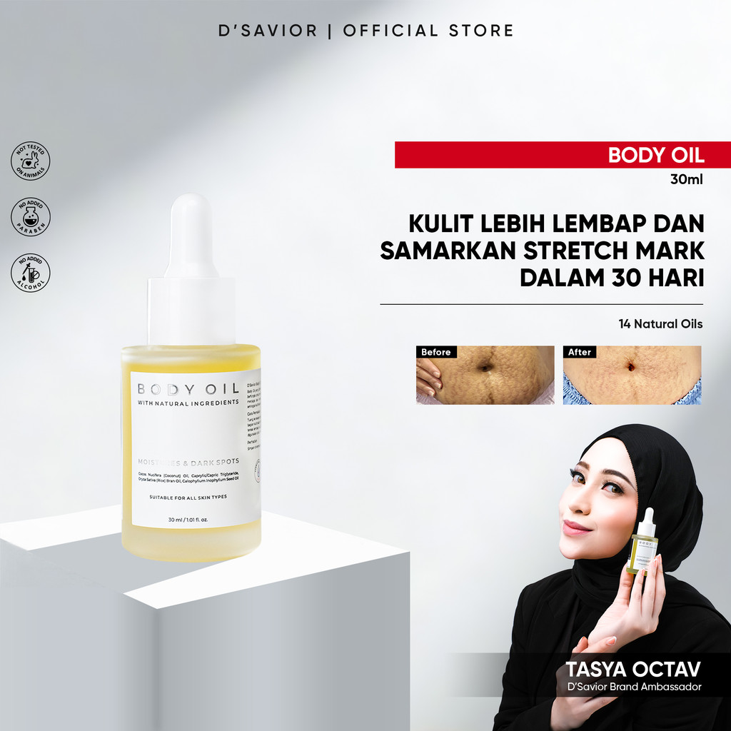 Jual [SPECIAL MEMBER] D’SAVIOR Body Oil 30ml | Penghilang Bekas Luka ...