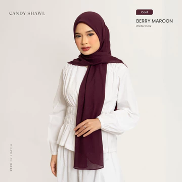 Khayla Indonesia Segiempat Rasa Pashmina Voal Arabian Candy Shawl Kerudung Segi Empat