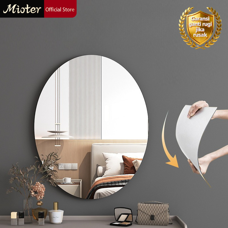 Mioter Akrilik Cermin convex mirror kaca cermin aesthetic jendela aluminium stiker dinding -Kerusakan Akan Dikompensasi Cermin acrylic wall cermin standing cermin kamar mandi cermin full body Kaca stiker cermin kamar mandi Cermin kosmetik Cermin akrilik