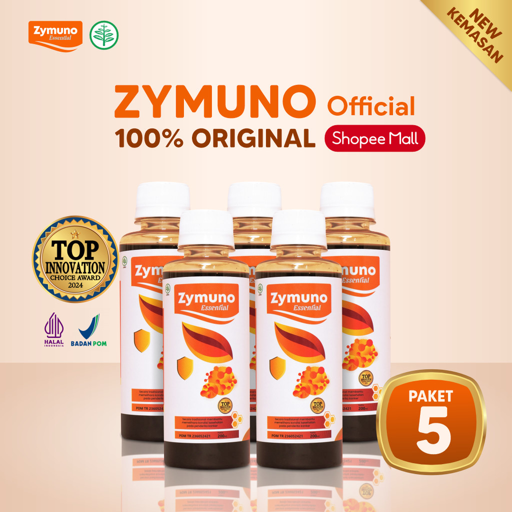 Zymuno Paket 5 Botol Original - Secara Tradisional Membantu Memelihara Kondisi Kesehatan Pada Penderita Kanker