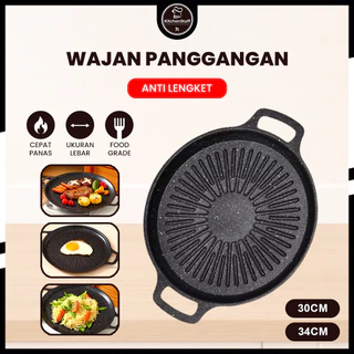 Wajan Panggangan Anti Lengket Bulat - Memasak Tanpa Minyak | KITCHEN STUFF