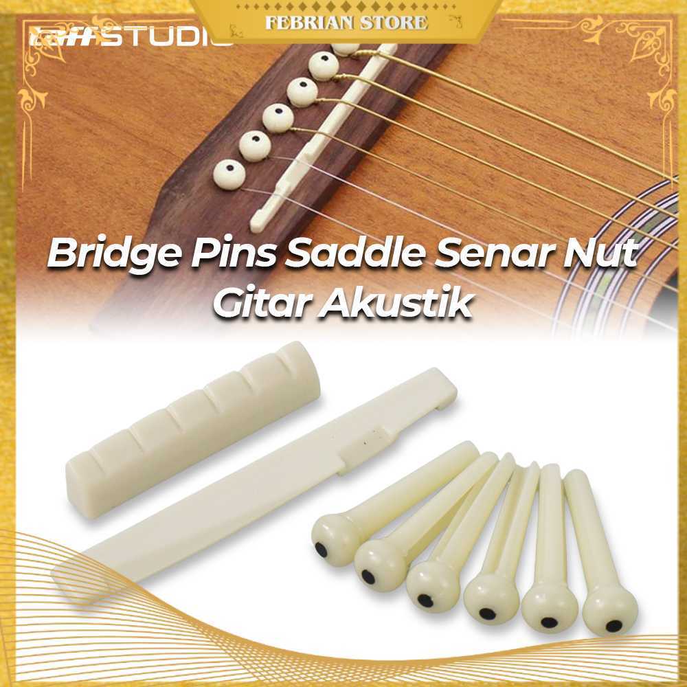 Jual TaffSTUDIO Bridge Pins Saddle Senar Nut Gitar Akustik - A009 ...