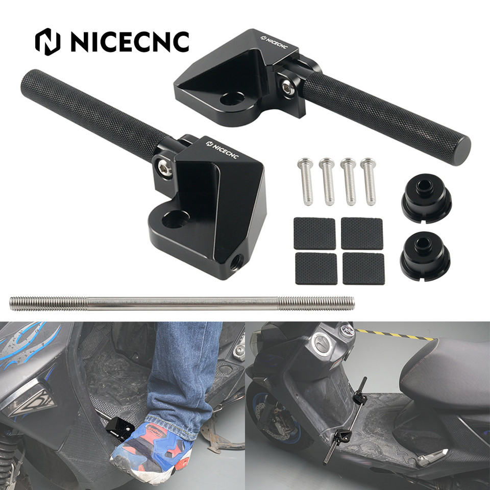Repose-pieds Aluminium NICECNC Pour Yamaha YW125/BWS/Zuma 125 (2016-2021) - Noir