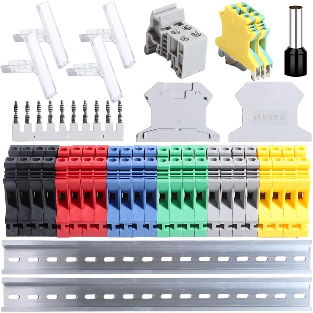 Jual Terminal Block Rail Type Voltage Combined Block DIN Blocks Kit DK2 ...