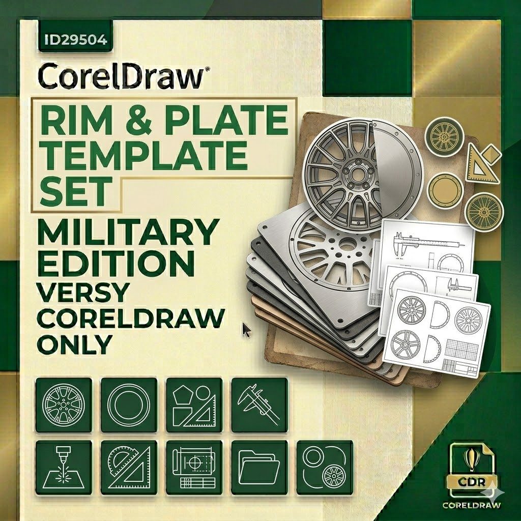 Jual ID29504 - Rim And Plate Template CorelDraw | Shopee Indonesia