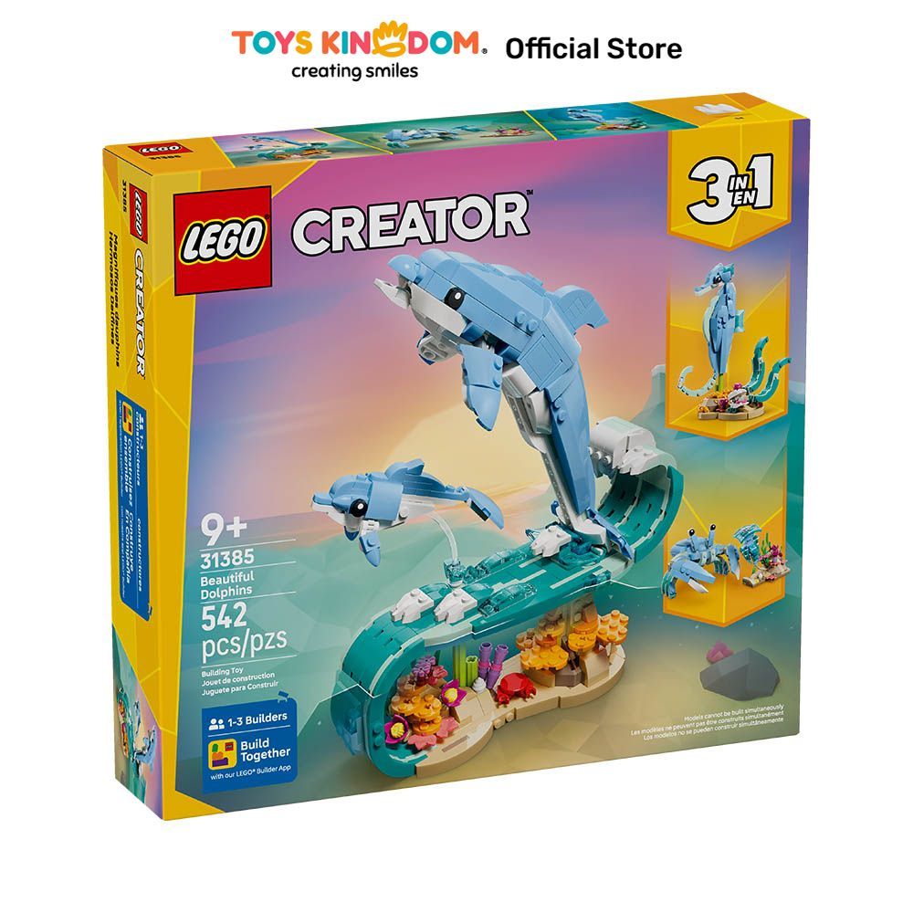 Jual Toys Kingdom Lego Creator 3 in 1 Sea Animals Beautiful Dolphins ...