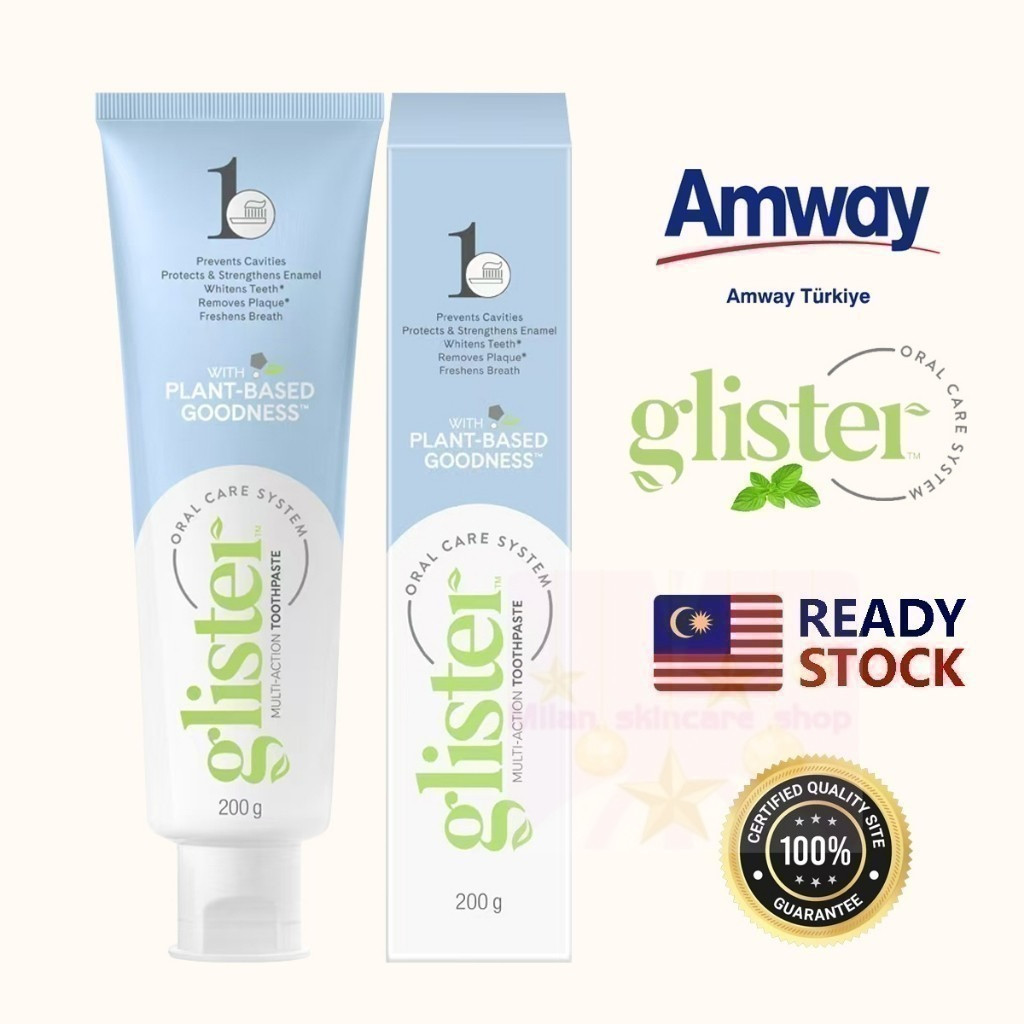 Jual 100%ORI Amway Glister Multi Action Fluoride Toothpaste 200g Action ...