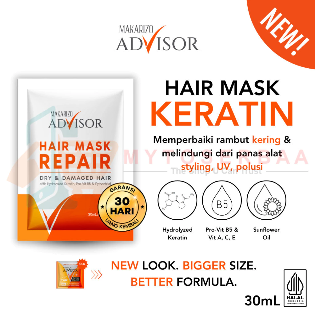 MAKARIZO ADVISOR HAIR MASK REPAIR DRY & DEMAGE HAIR 30 ML