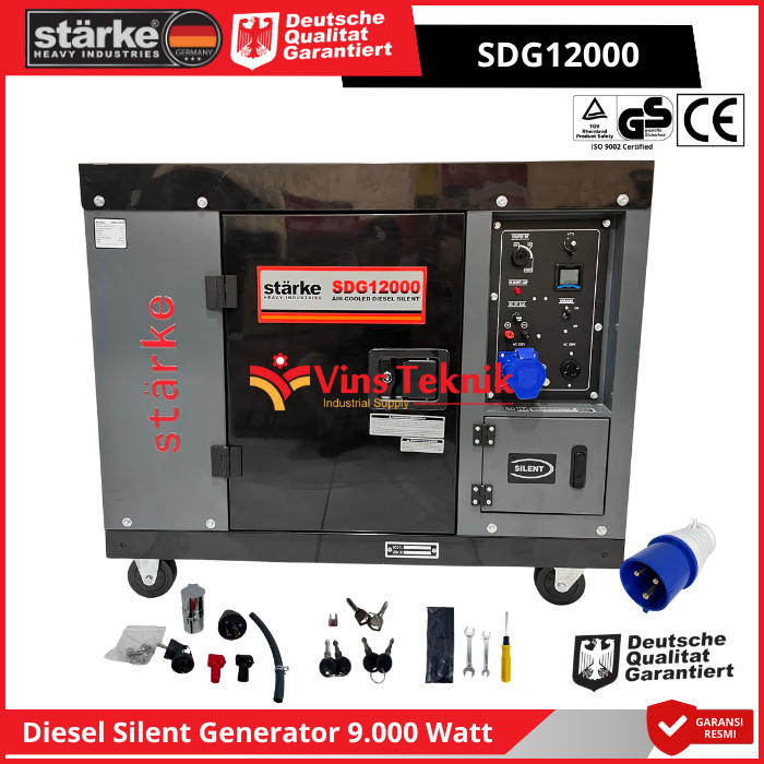 Jual STARKE SDG 12000 Mesin Genset Listrik Solar Genset Silent Diesel ...