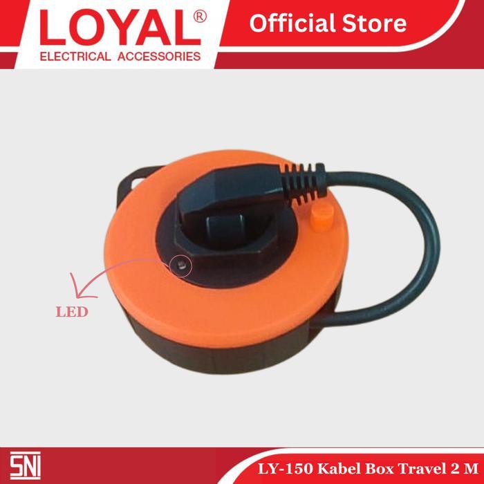 Jual POWERIX Loyal Kabel Roll 2 Meter Roll Kabel Mini Travel LY 150 ...