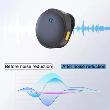 Mic Wireless Q8 2.4G Clip On Magnetic Microphone Lavalier Noise Reduction Untuk HP Pengurangan