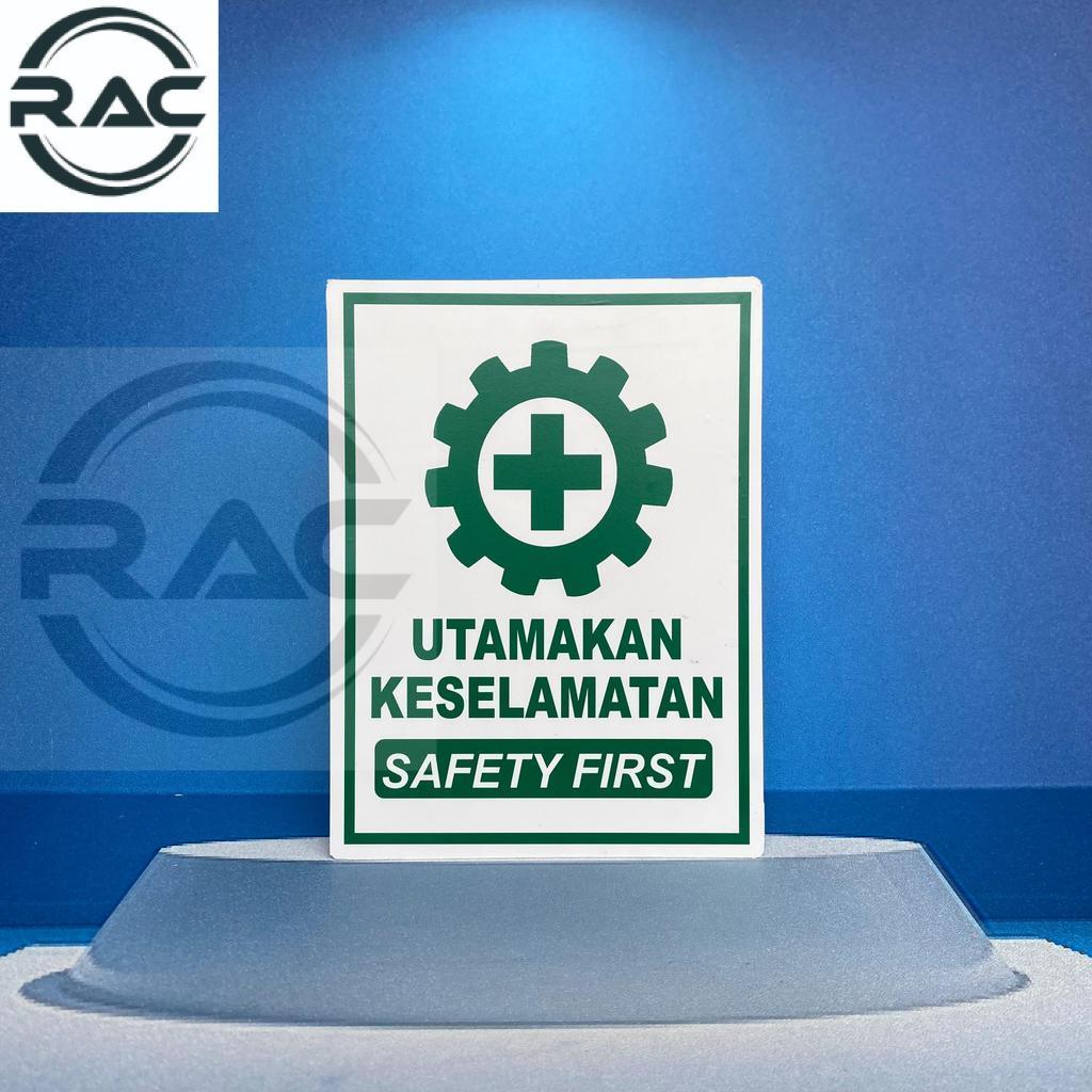 Jual RAC Akrilik Safety first akrilik Utamakan Keselamatan | Shopee ...