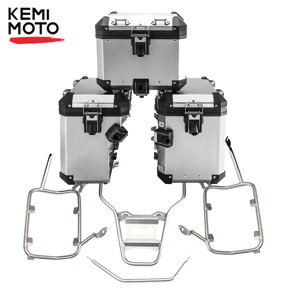 Jual Motorcycle Cargo Rack Panniers Frame Saddlebag Side Bracket Rear ...