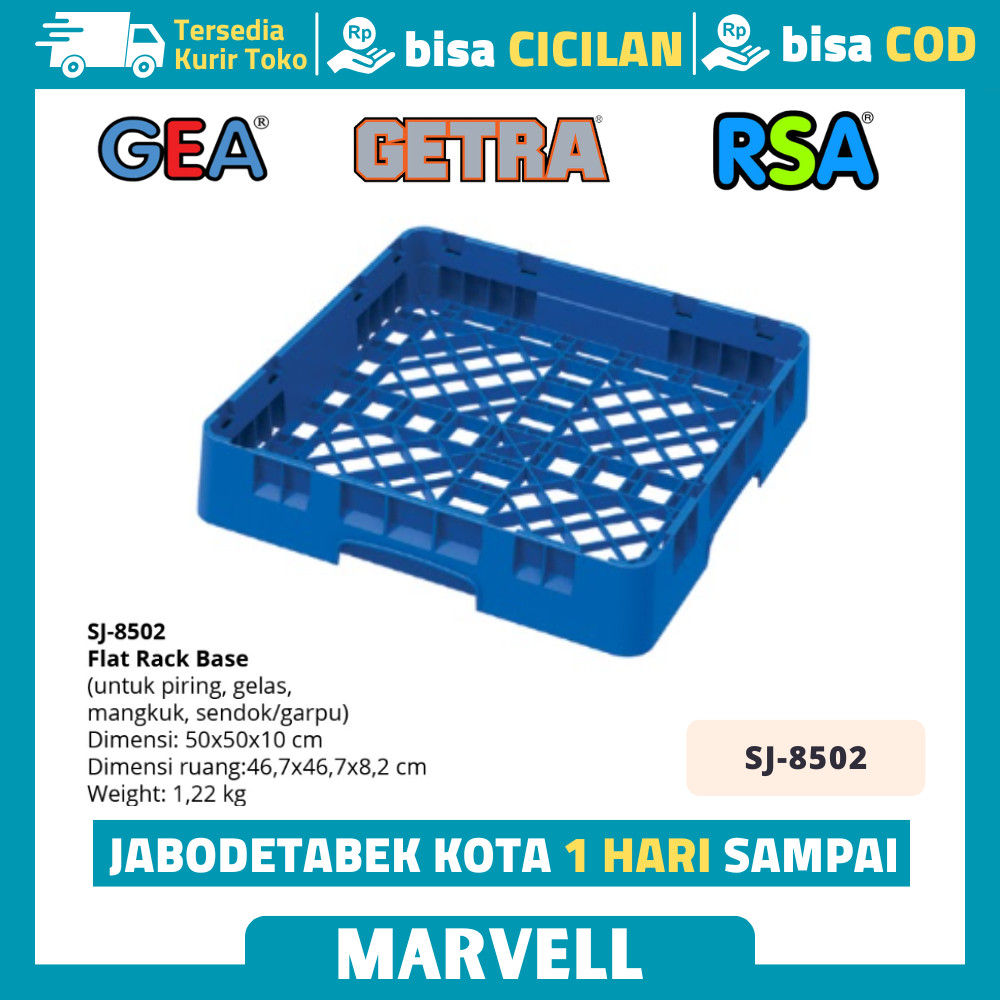 Jual GETRA SJ-8502 DISHWASHER BASKET ( FLAT RACK BASE ) RAK PIRING ...