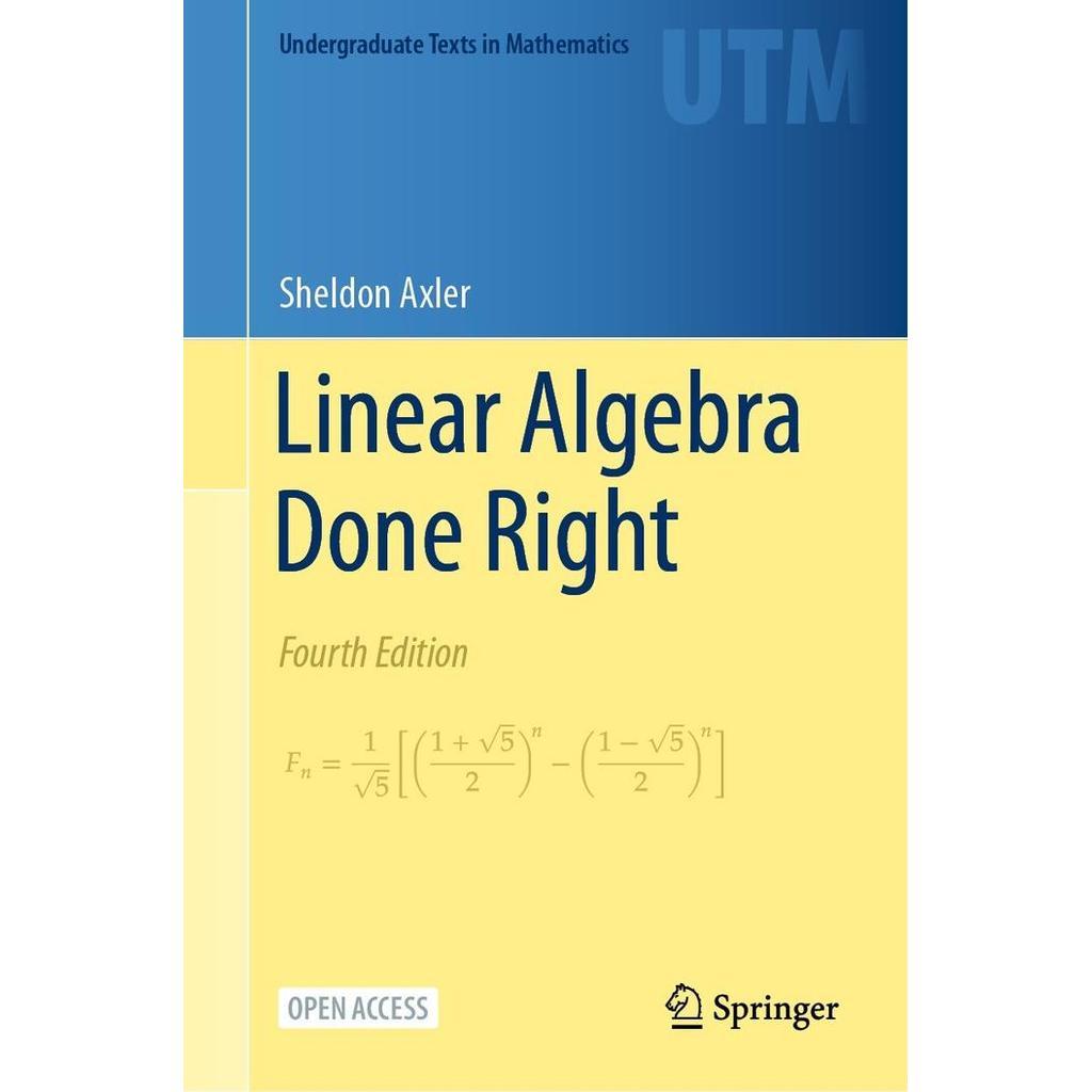 Jual Buku Linear Algebra Done Right 4th edition | Shopee Indonesia