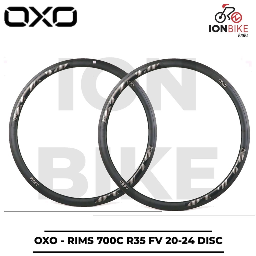 Jual SEPASANG Velg Rim Rims OXO 700 c R35 Lubang 20 24 Hole 20H 24H ...