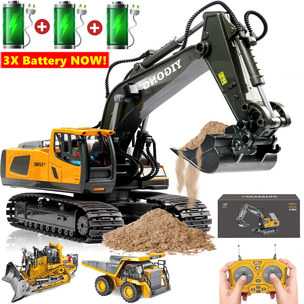 Jual 4WD Remote Control Excavator Toy Rao Controlled RC Dump Truck ...