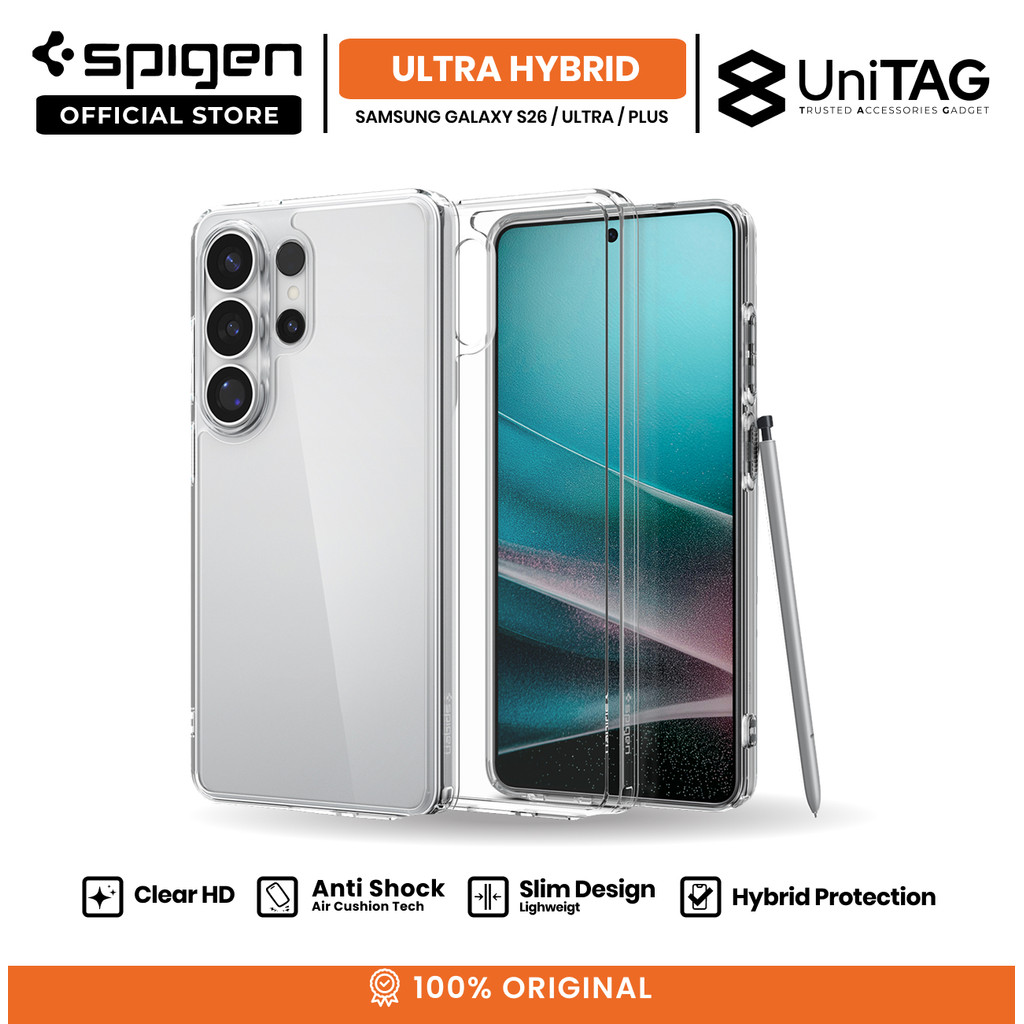 Jual SPIGEN Case for Samsung S26 Ultra Plus Ultra Hybrid MagFit Clear ...