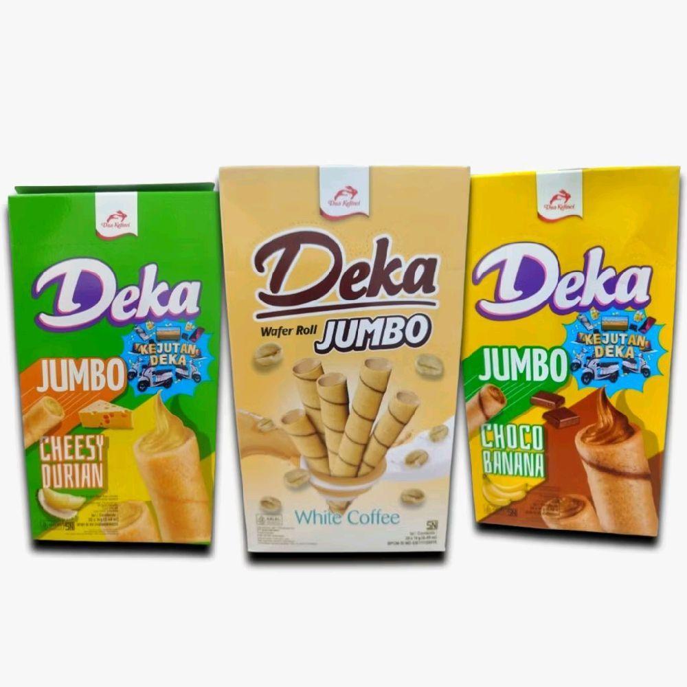 Jual Deka Wafer Roll Jumbo - Durian, Choco Banana, White Coffe - Snack ...