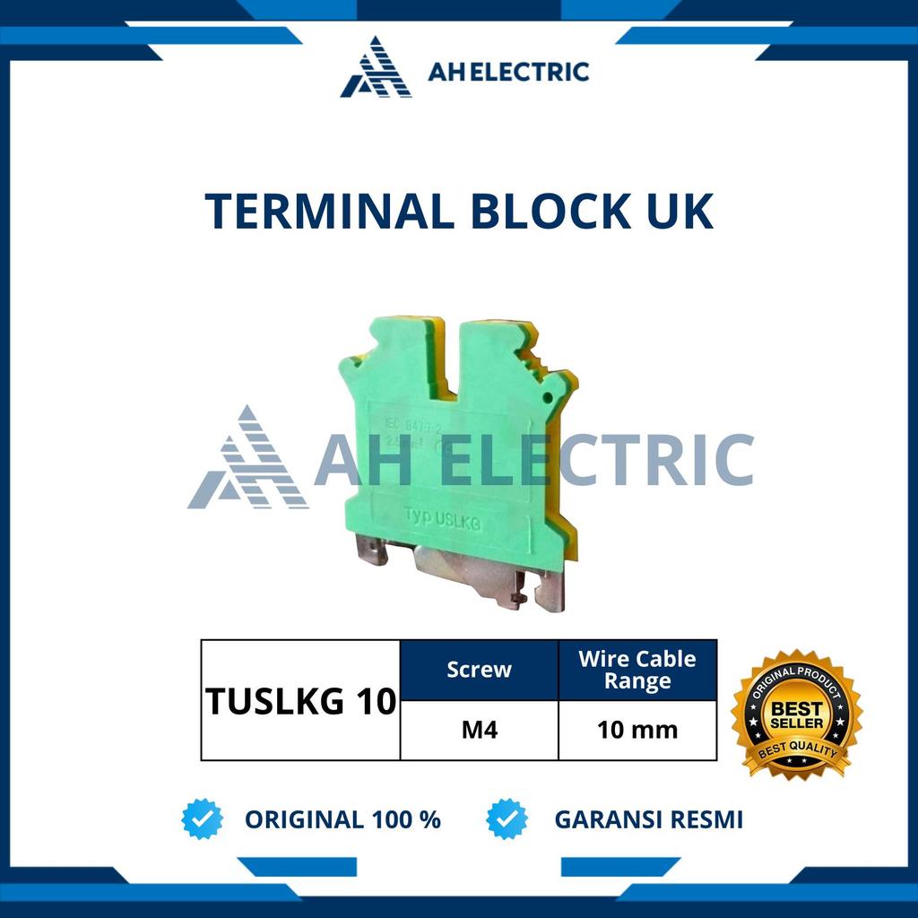 Jual Terminal Block Type UK Yellow-Green 10 mm M4 TUSLKG 10 | Terminal ...