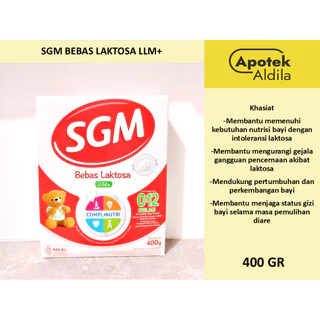 SGM LLM 400G SUSU FORMULA BAYI BEBAS LAKTOSA KHUSUS INTOLERANSI LAKTOSA DAN GANGUAN PENCERNAAN