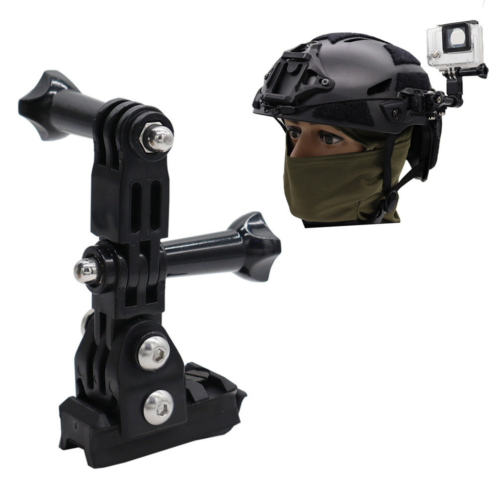Jual Tactical Helmet Camera Mount ARC Side Guide Rail Mount Fixed Mount ...