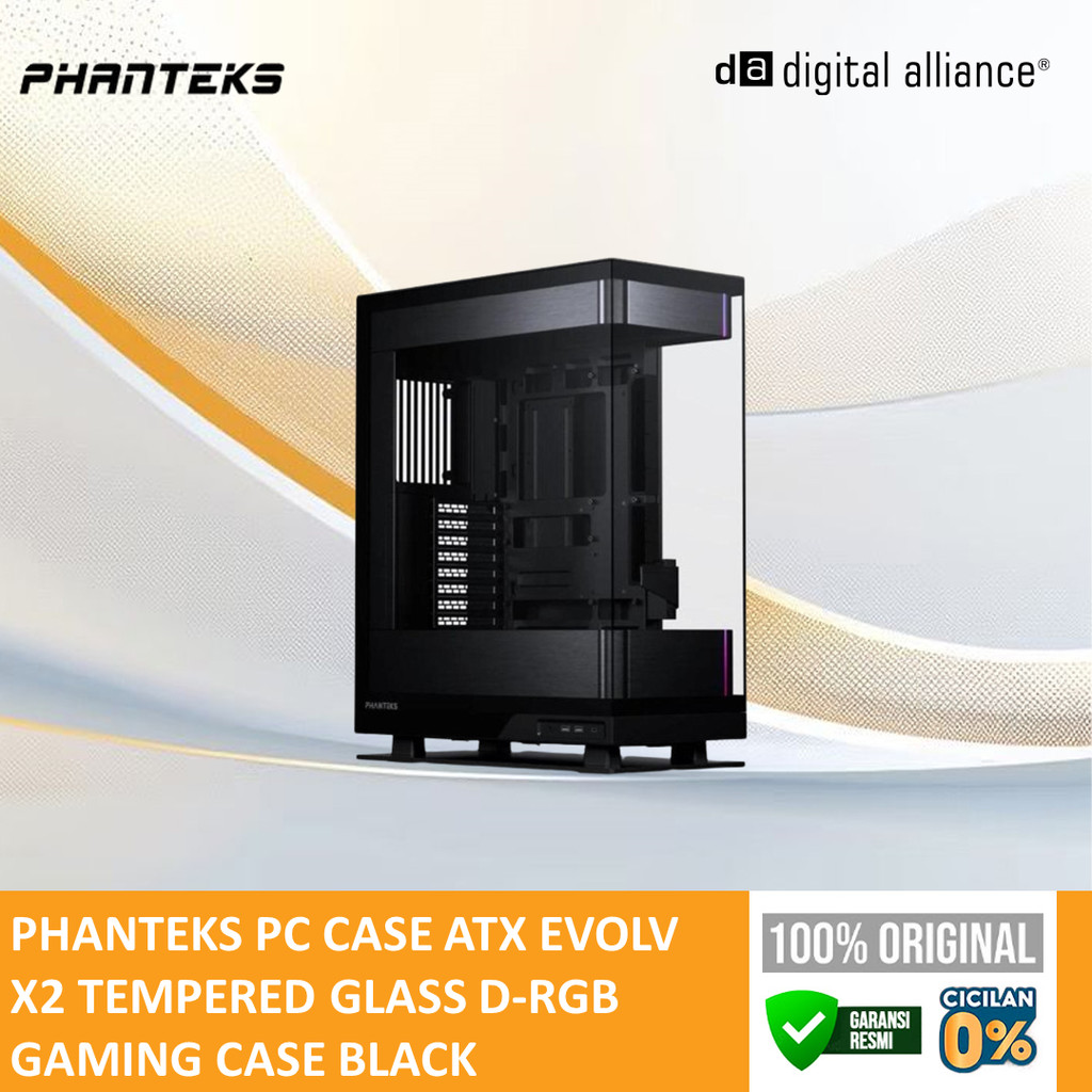 Jual PHANTEKS PC CASE ATX EVOLV X2 TEMPERED GLASS D-RGB GAMING CASE ...