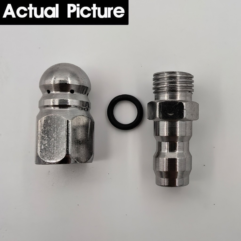 Jual Sewer Jet Nozzle Jetter Nozzle 1/4inch Stainless Steel Connector ...