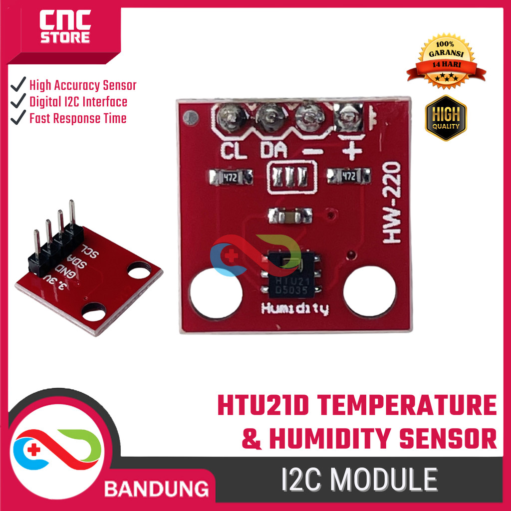 Jual HTU21D Sensor Suhu & Kelembaban – Modul Presisi Tinggi Pengganti ...