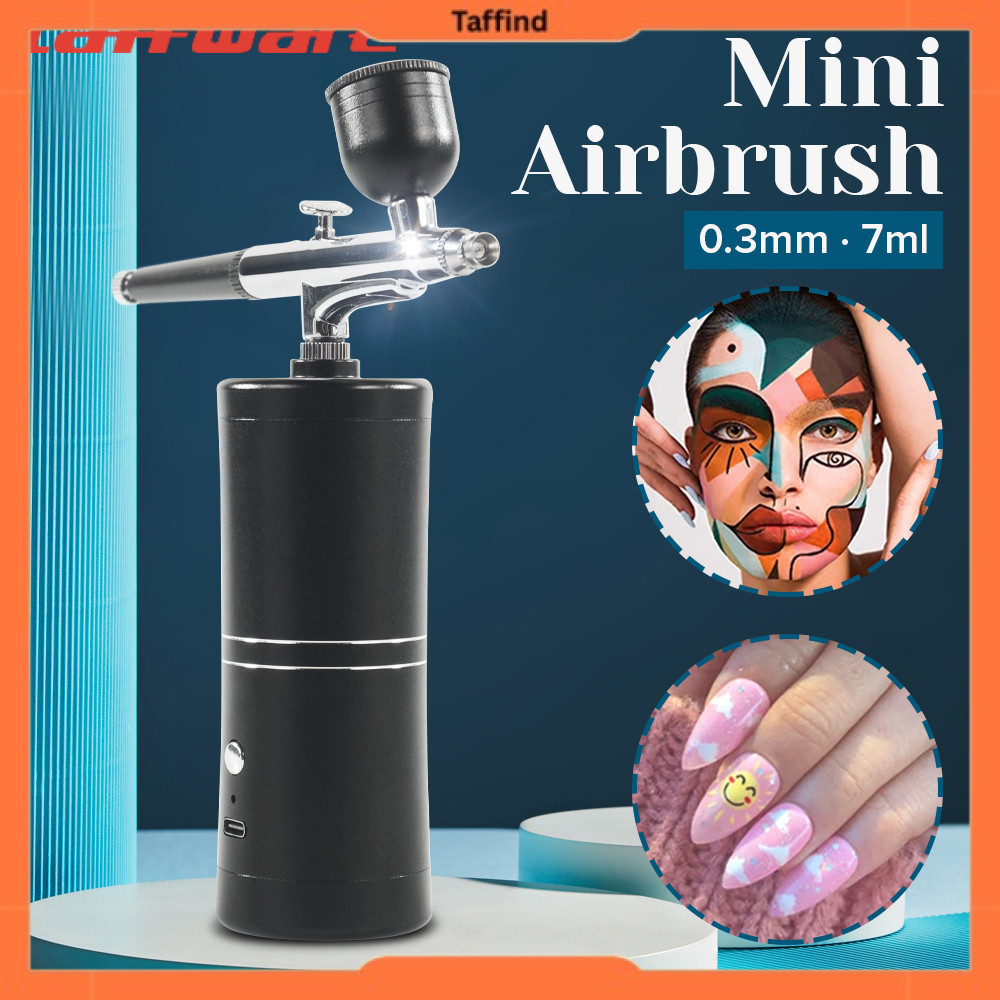 Jual Air Compressor Airbrush Painting Art Spray Gun 0.3mm 7ml ...