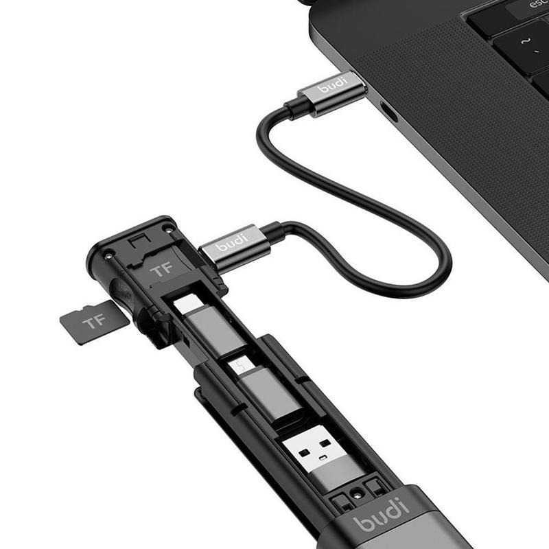 Jual BUDI Cable Stick 9in1 Multifunction USB Adapter Kit Card Reader TF ...