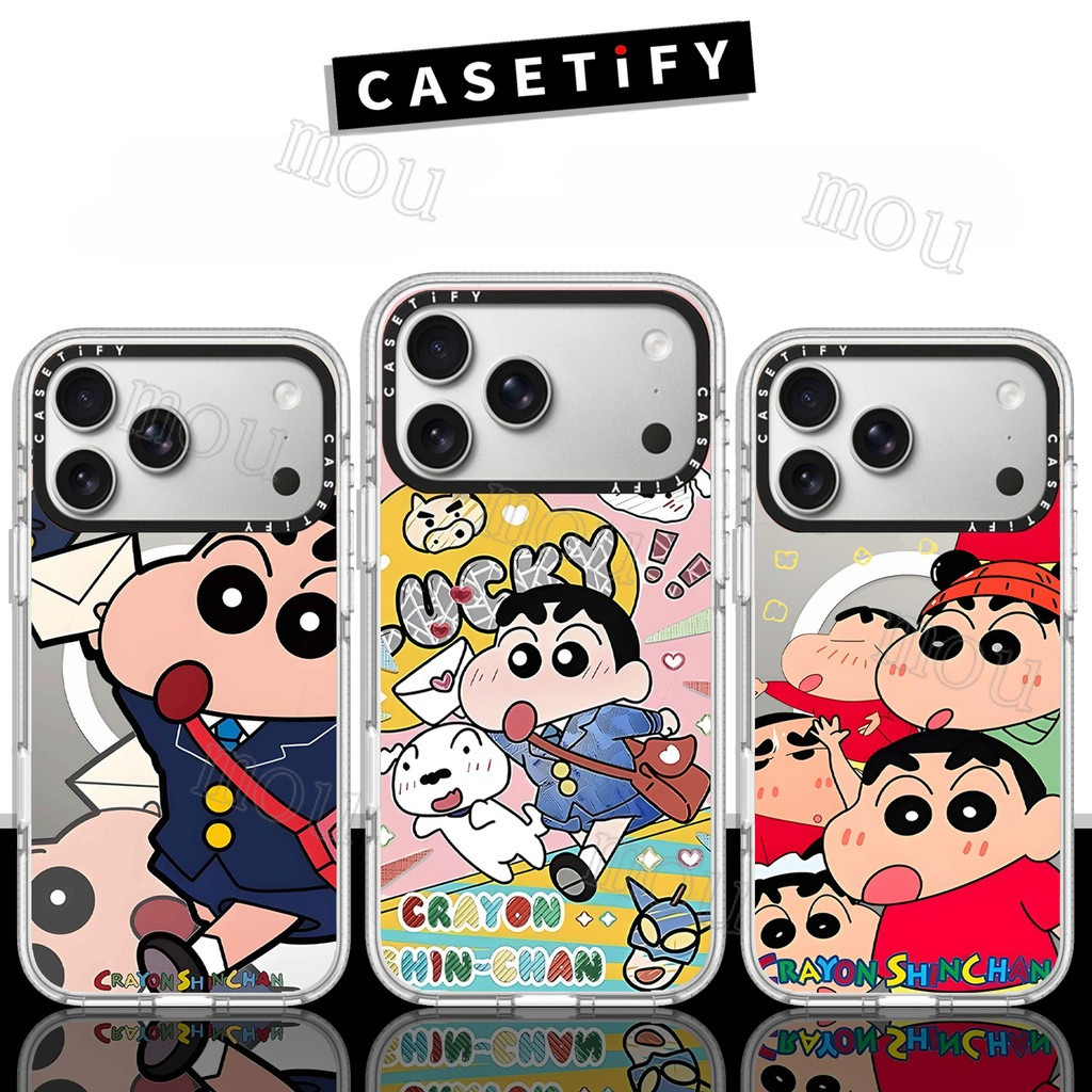 Jual CASETIFY MagSafe With Box Crayon Shin-chan Casetify White