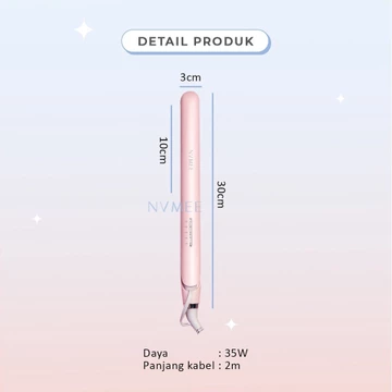 GLAM NVMEE Aries Catokan Pelurus Pengeriting Hair Styler New Version Slim Dan Elegant