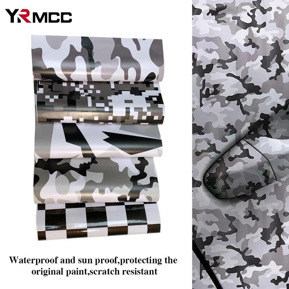 Jual Car Black White Series Camouflage Sticker PVC Self Adhesive Camo ...