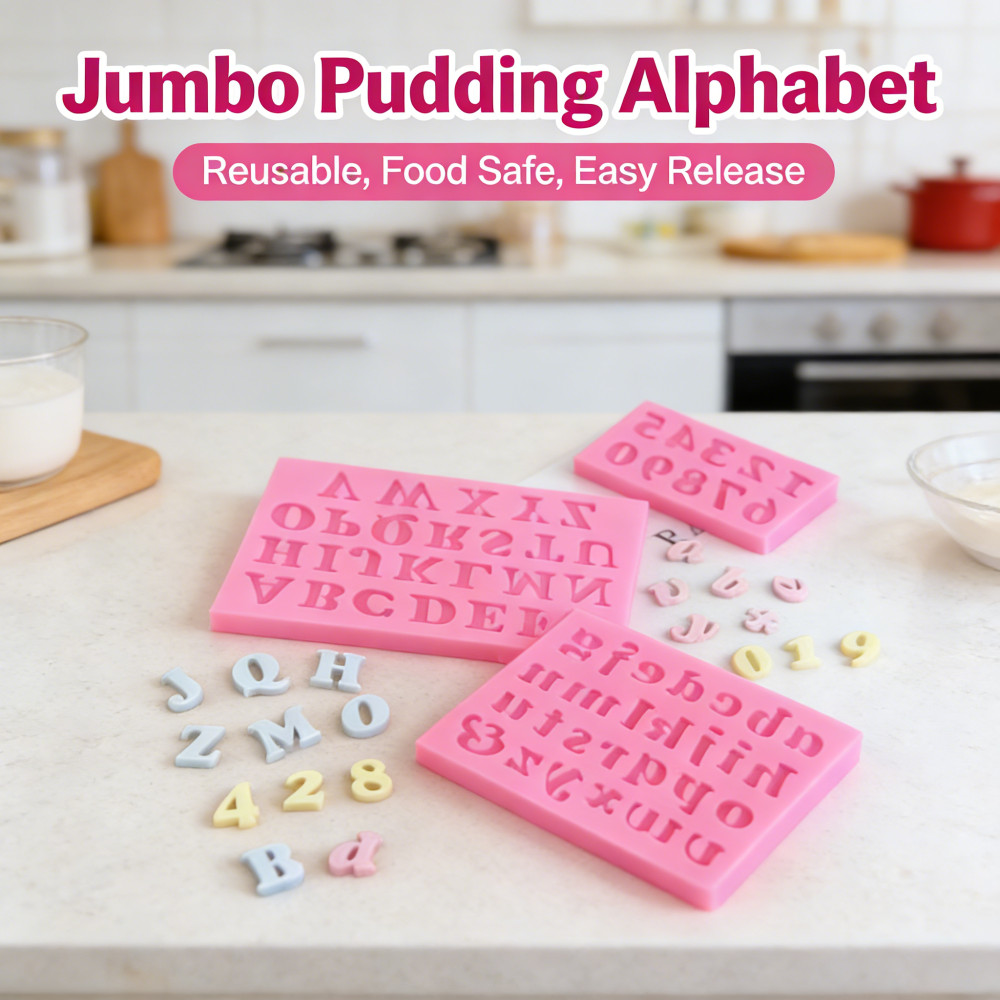 Jual Mold Resin Batu Es Jelly Pudding Coklat Abjad Alphabet Huruf Jumbo ...