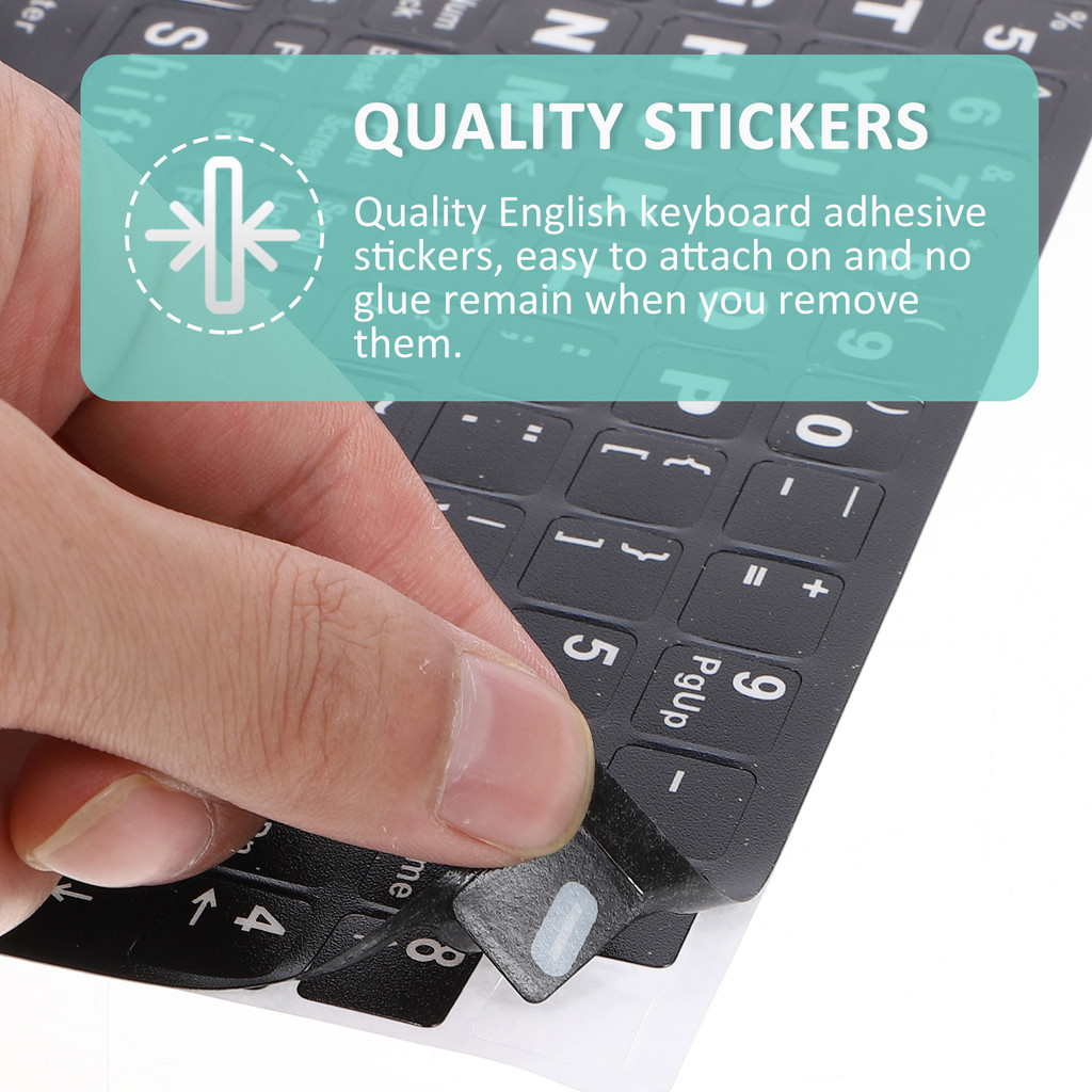 Jual Cute Universal Qwerty Keyboard Stickers Self Adhesive Laptop ...