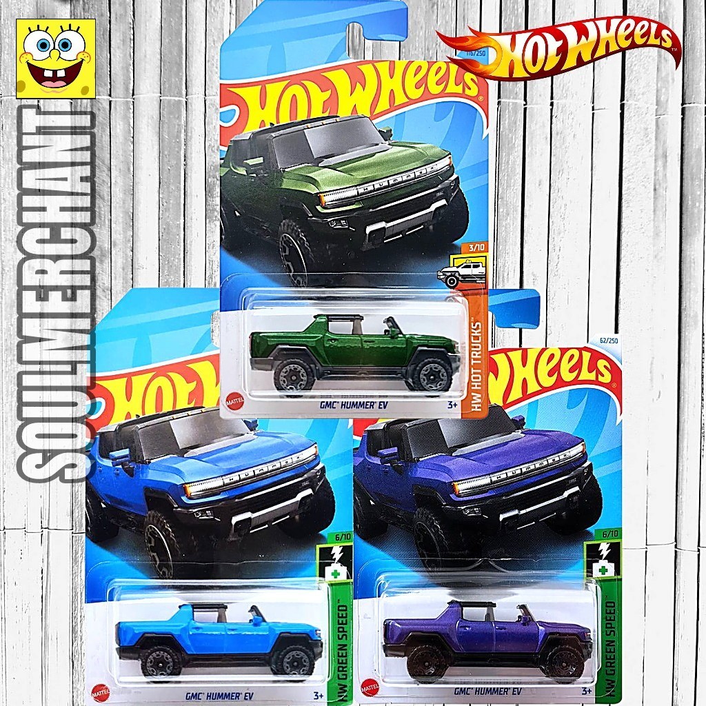 Jual HOT WHEELS GMC HUMMER EV ORANGE PUTIH HIJAU HUMVEE | Shopee Indonesia