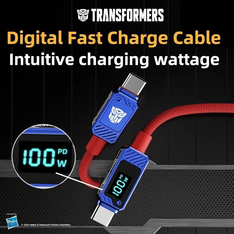 Jual Transformers TF-A18 60W USB C To Type-C Cable Led Digital Display ...