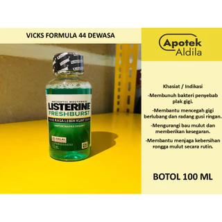 LISTERINE FRESH BURST 100 ML OBAT KUMUR, RADANG GUSI