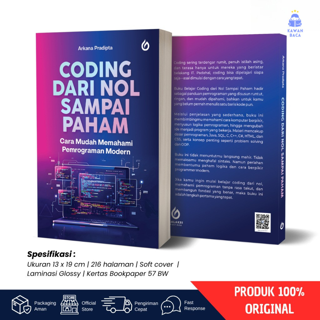 Jual BUKU CODING DARI NOL SAMPAI PAHAM – Panduan Pemrograman Modern ...