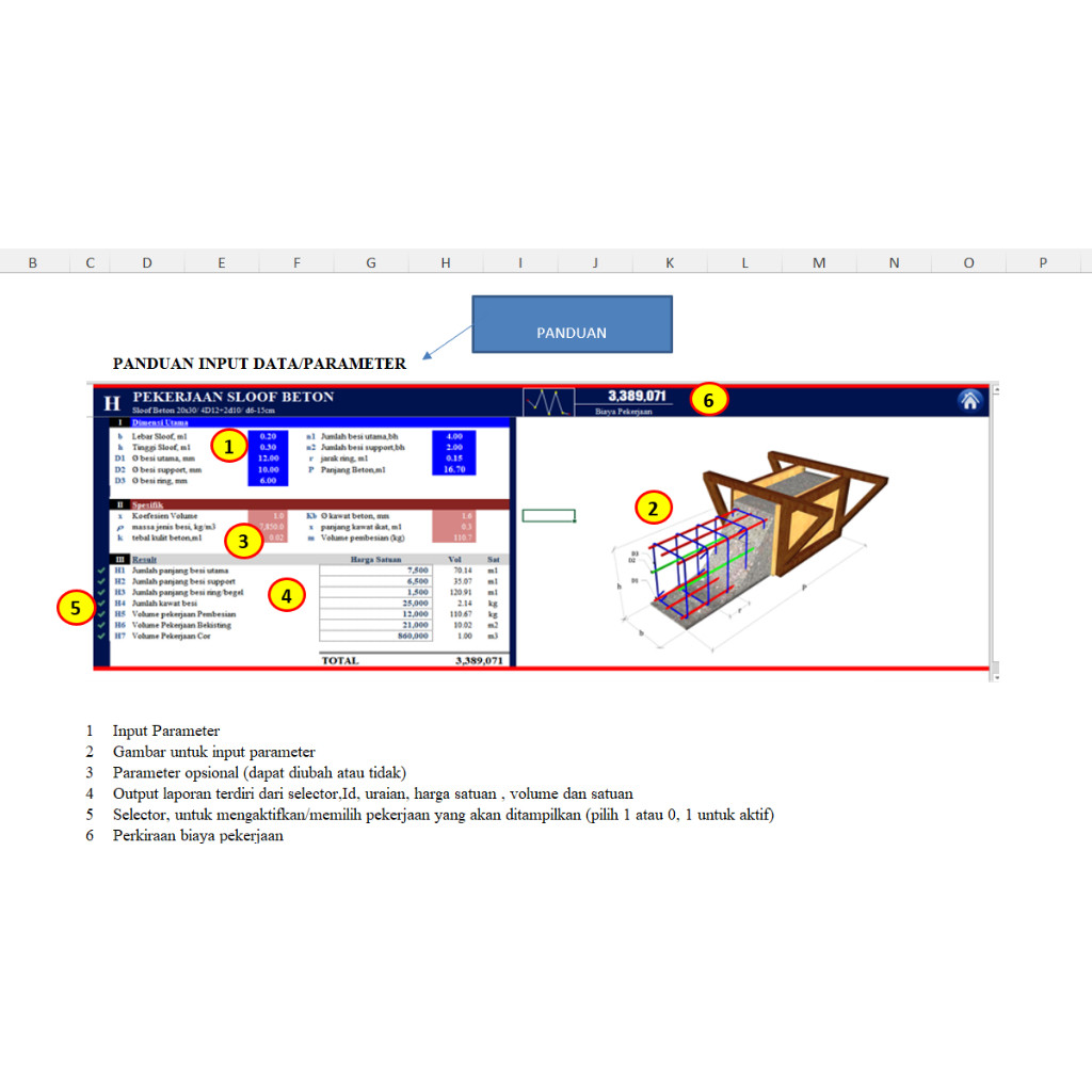 Jual Aplikasi RAB Otomatis Excel – Template Rencana Anggaran Biaya ...