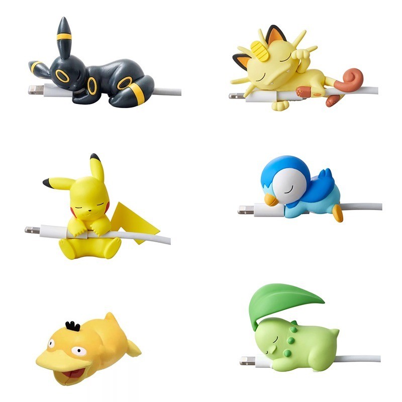 Jual Pokémon Pikachu Eevee Squirtle Character Data Cable Protector ...