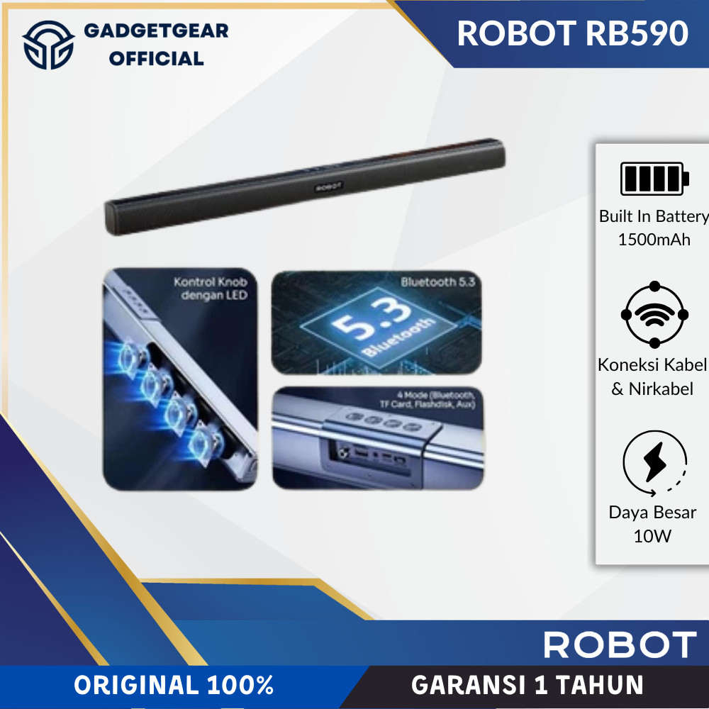 Jual Robot Soundbar Speaker TV Home Theater RB590 Bluetooth 5.3 Desain ...