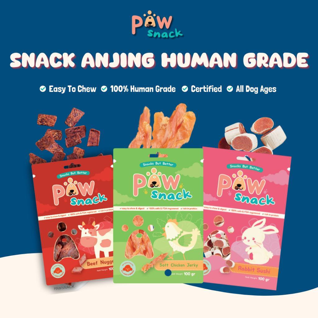 Jual PAWSHIP Dog Snack Salmon Sandwich / Beef Nugget / Pollock Duck ...
