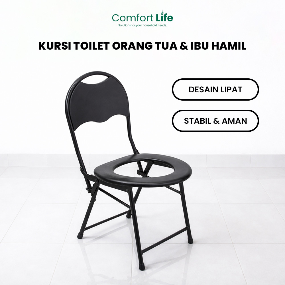 COMFORT LIFE Kursi Toilet WC Duduk Orang Tua Dan Ibu Hamil Dewasa