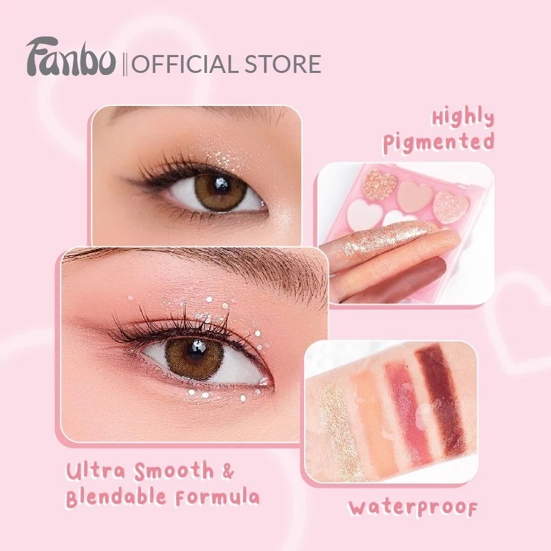 Jual Fanbo Love Letter Eyeshadow (DP1) Palette Longlasting Highly ...