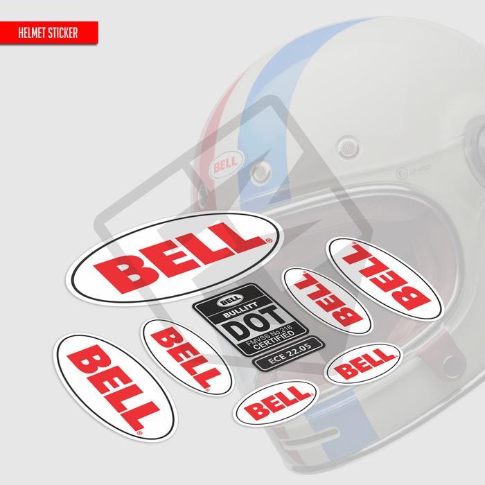 Jual CARCORNER Sticker Set Modifikasi Logo Helm Bell Motor Retro Klasik ...